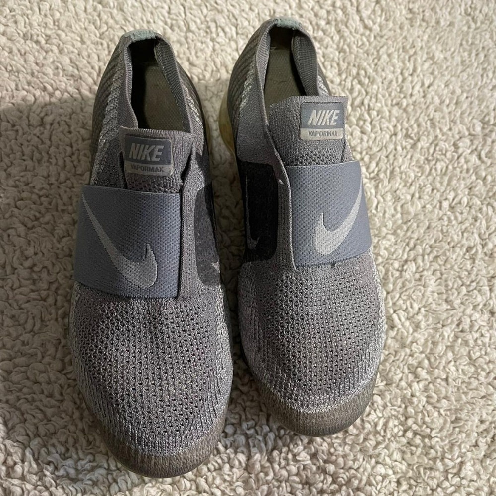 WOMENS NIKE AIR VAPORMAX FK MOC COOL GREY SZ 6.5 AA4155-006 Airmax